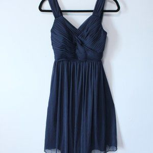 Navy blue Chiffon bridesmaid Dress size XS